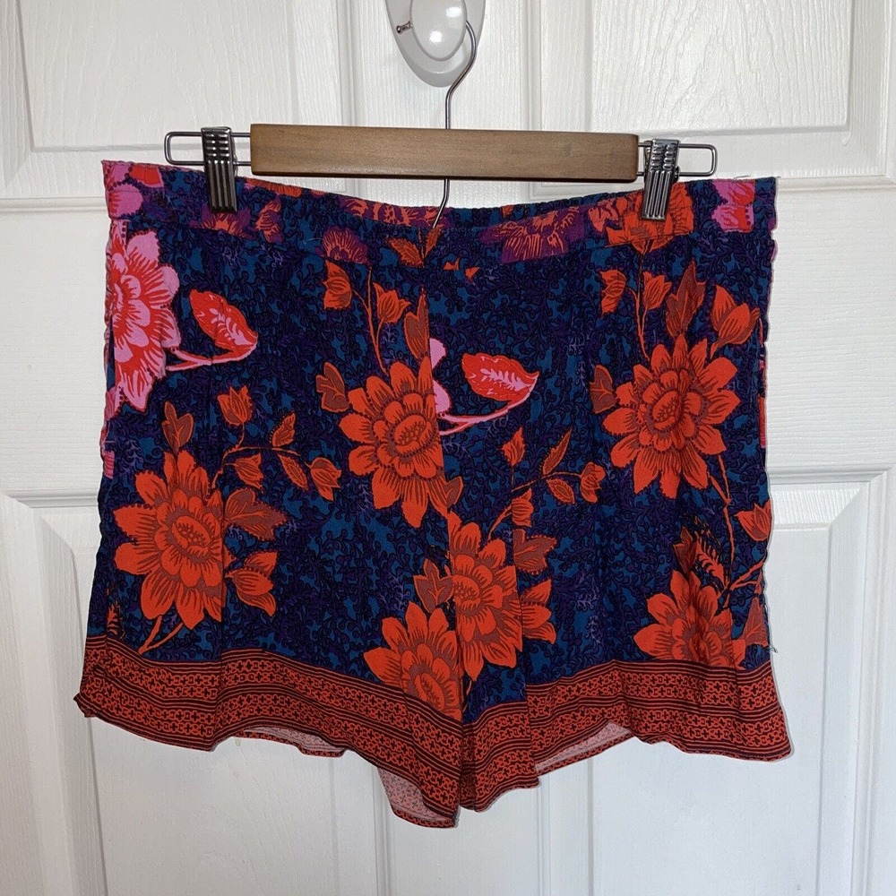 Anthropologie Ett:twa Shorts Women Floral Boho Relaxed Relaxing M Medium EUC